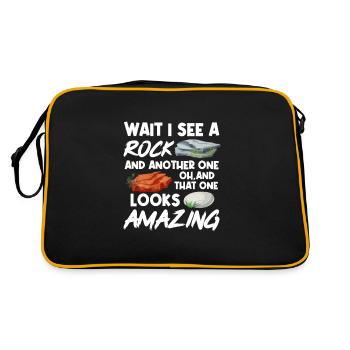 Géologie Géologue Géologue Science Cadeau - Sac Retro - noir/or - Dos
