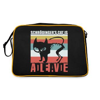 Le chat de Schrödinger est mort - Sac Retro - noir/or - Dos