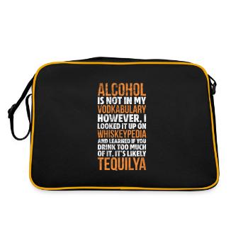 Alcohol - Retro Bag - black/gold - Back