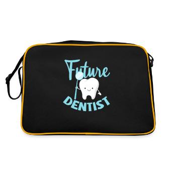 Dentiste Dentiste Dentiste Dentist Dents Cadeau - Sac Retro - noir/or - Dos