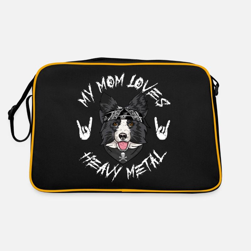 BORDER COLLIE Retro Tasche