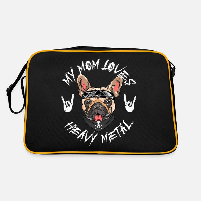 Bouledogue français - Sac Retro - noir/or