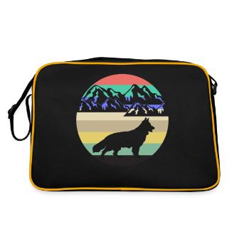 Chiens de berger Berges Bergers Blancs - Sac Retro - noir/or - Dos