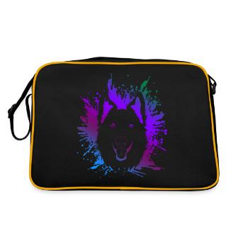 Chien de berger blanc - Sac Retro - noir/or - Dos