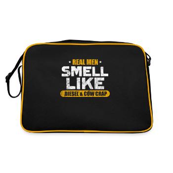 Landwirt - Retro Tasche - Schwarz/Gold - Hinten