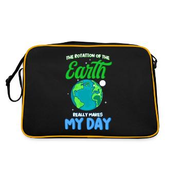 La Rotation De la Terre Le pouvoir Mon jour Vraiment - Sac Retro - noir/or - Dos