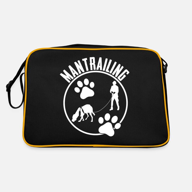 Mantrailing Search Dog Tracking Dog Retro Bag