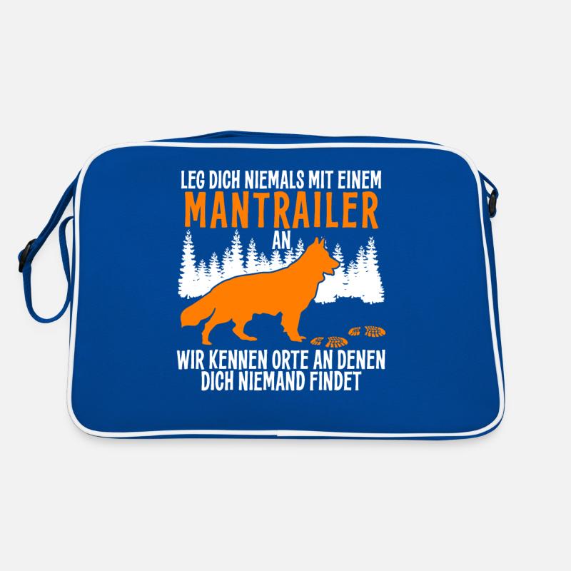 Mantrailing Hund Suchhund Mantrailer Retro Tasche