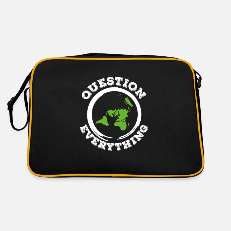 Plat Terre Flat Earth Conspiration Cadeau Sac Retro