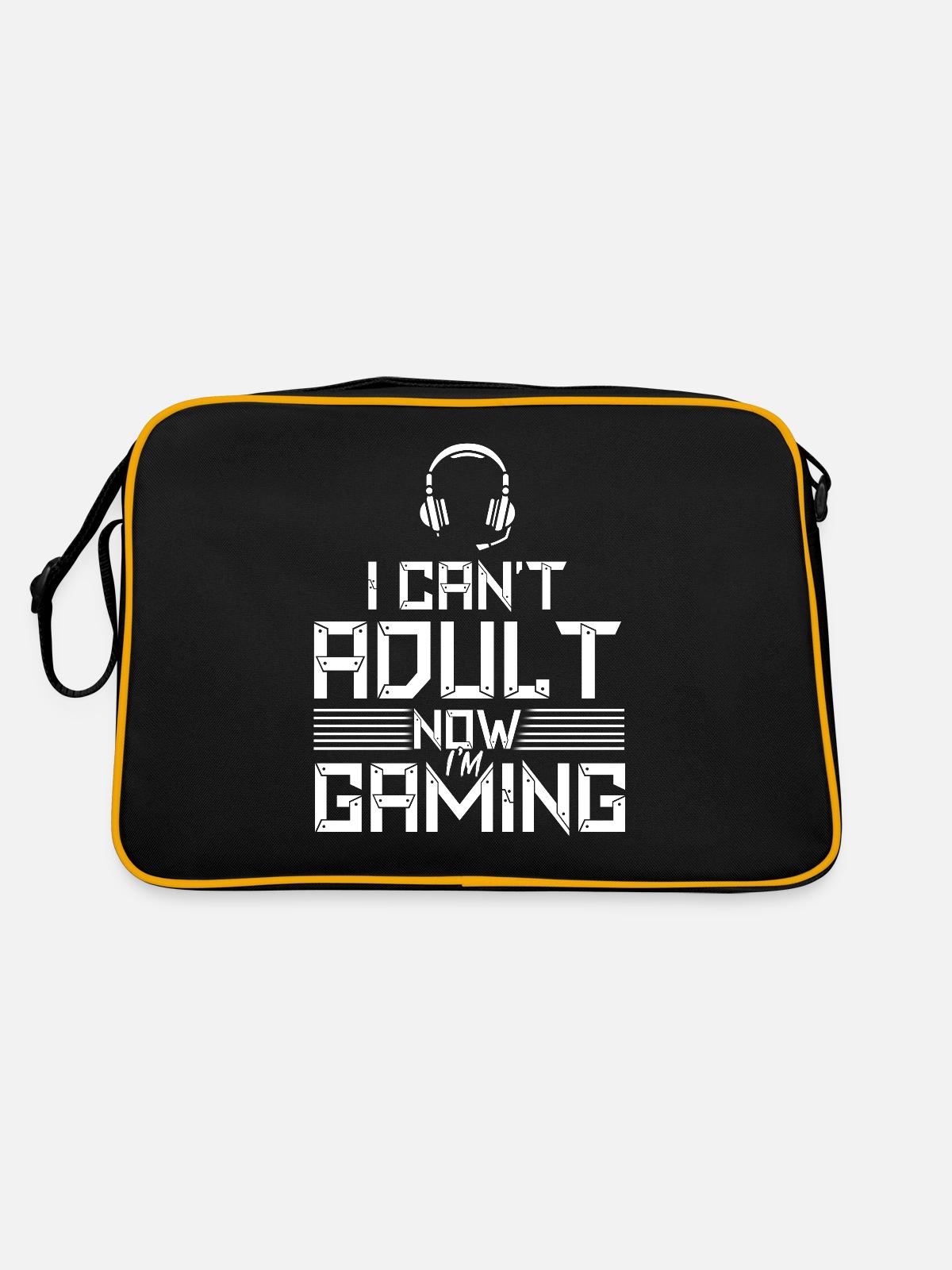 Gaming Geschenk Gamer - Sac Retro - noir/or - Dos