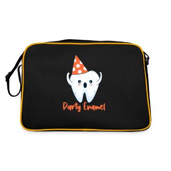 Dentiste Dentiste Dentiste Dentist Dents Cadeau - Sac Retro - noir/or - Dos