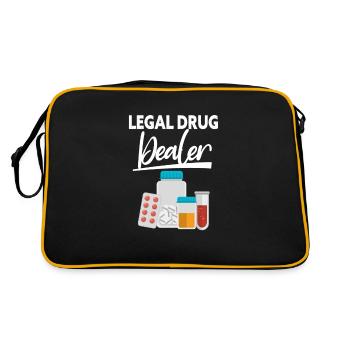 Pharmacie Pharmacien Médecine Pharmacien Cadeau - Sac Retro - noir/or - Dos