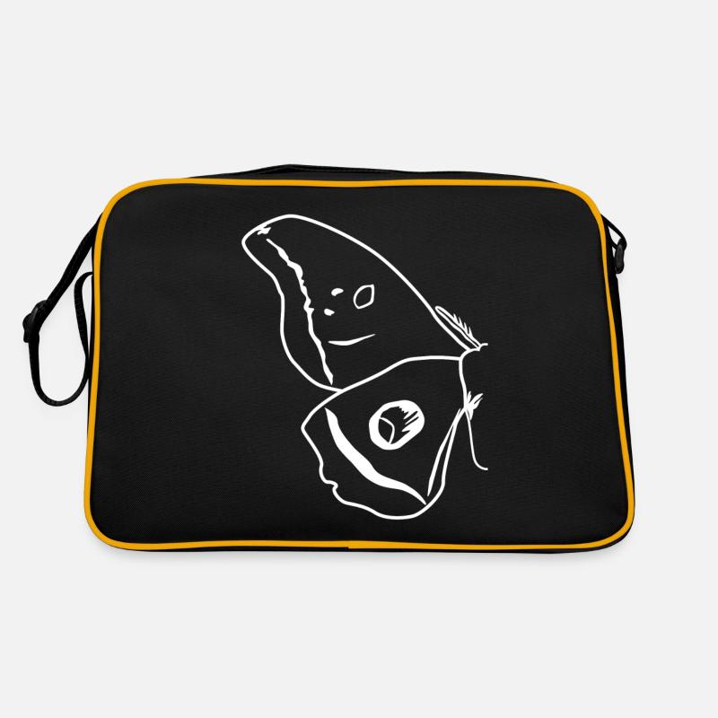 Moth Outline Wing Moth Retro Bag