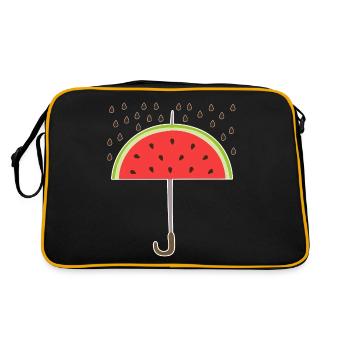 Watermelon Umbrella Melon Seeds - Retro Bag - black/gold - Back