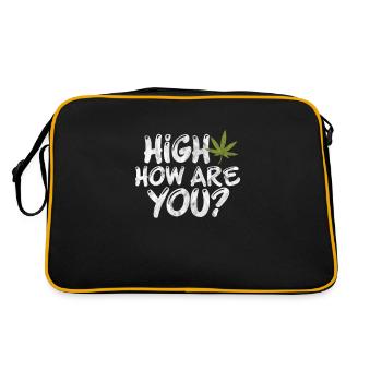 Cannabis - Sac Retro - noir/or - Dos