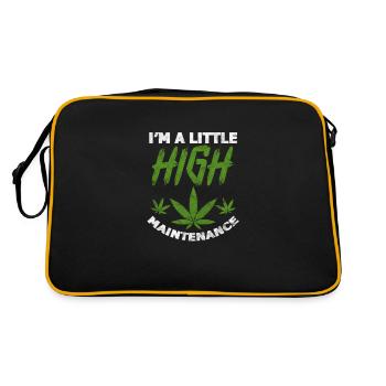 Cannabis - Sac Retro - noir/or - Dos