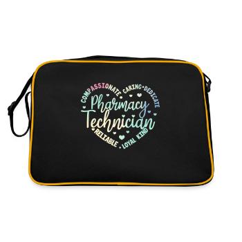 Pharmacie pharmacie pharmacienne cadeau - Sac Retro - noir/or - Dos
