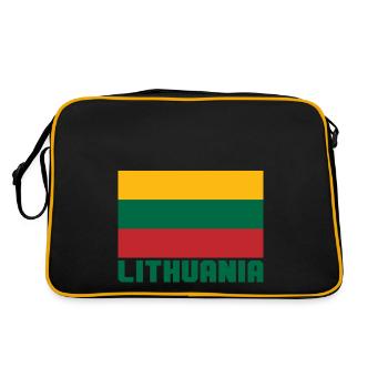Lithuania - Retro Bag - black/gold - Back