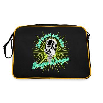 Boogie Woogie Swing Party - Retro Bag - black/gold - Back