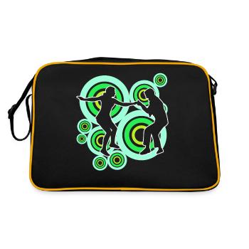 Boogie Woogie Retro Dancer - Retro Bag - black/gold - Back