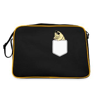 Tardigrades avec des lunettes de soleil ourson - Sac Retro - noir/or - Dos