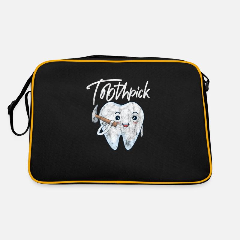 Dentiste - Sac Retro - noir/or