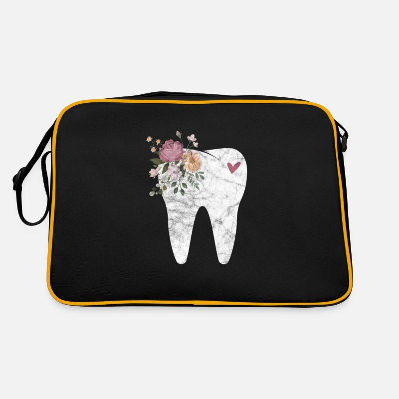 Dentiste - Sac Retro - noir/or