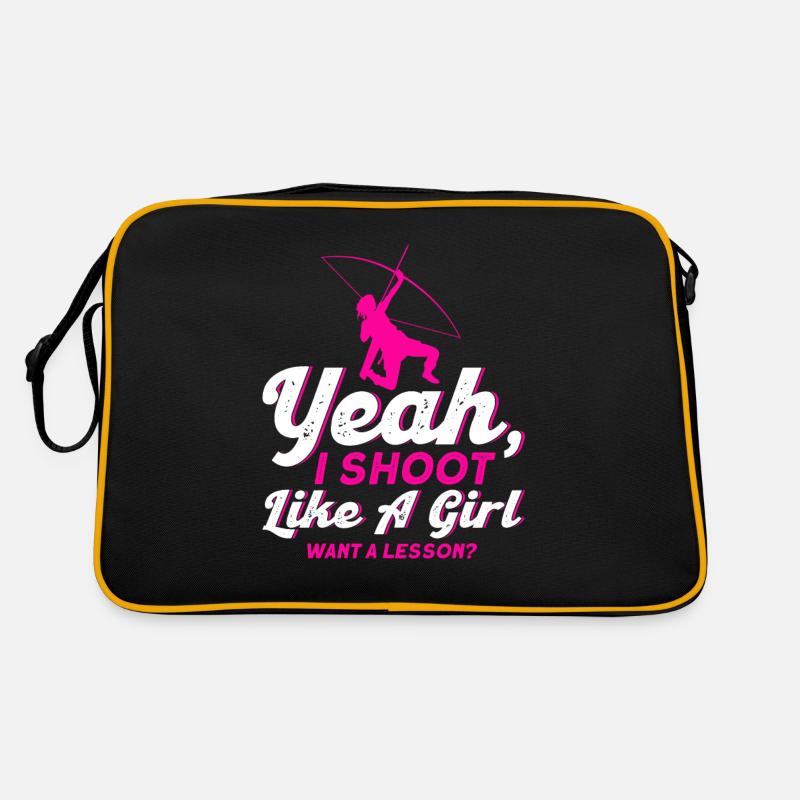 Bogenschießen Pfeil Bogen Bogenschütze Archery Retro Tasche