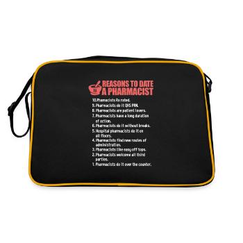 Pharmacie pharmacie pharmacienne cadeau - Sac Retro - noir/or - Dos