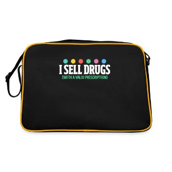 Pharmacie Pharmacien Médecine Pharmacien Cadeau - Sac Retro - noir/or - Dos