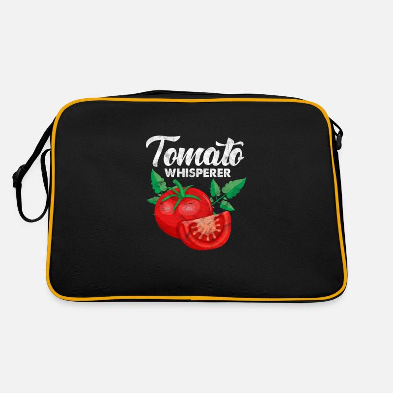 Tomate - Retro Tasche - Schwarz/Gold