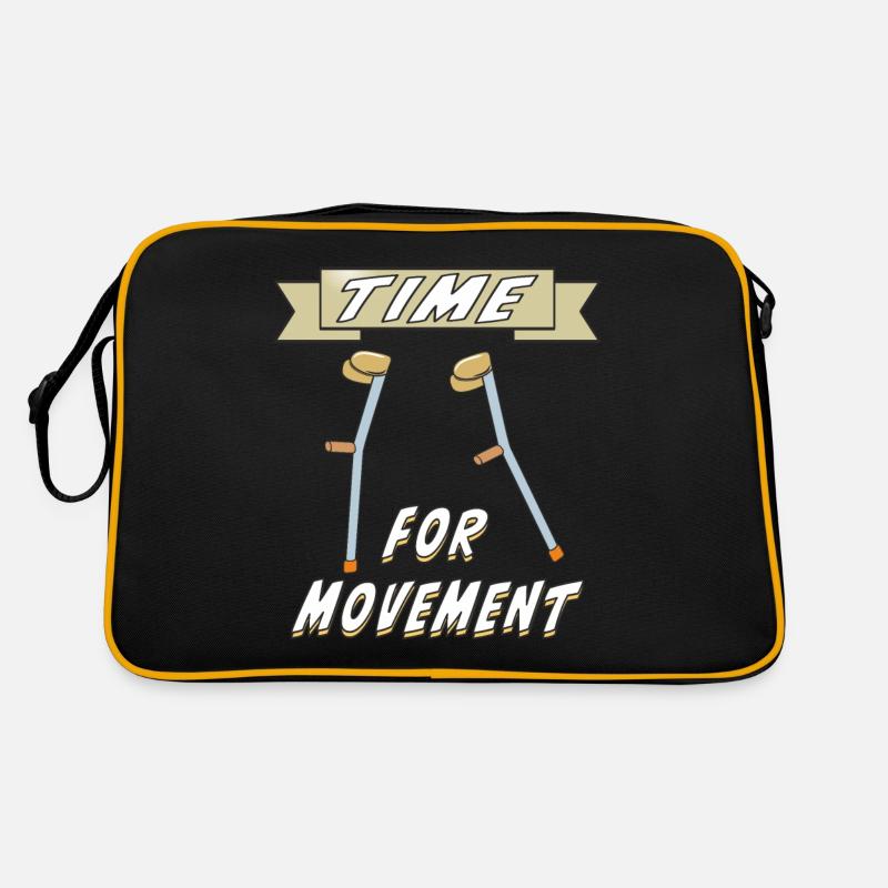 CRUTCHES TIME FOR MOVEMENT Retro Bag