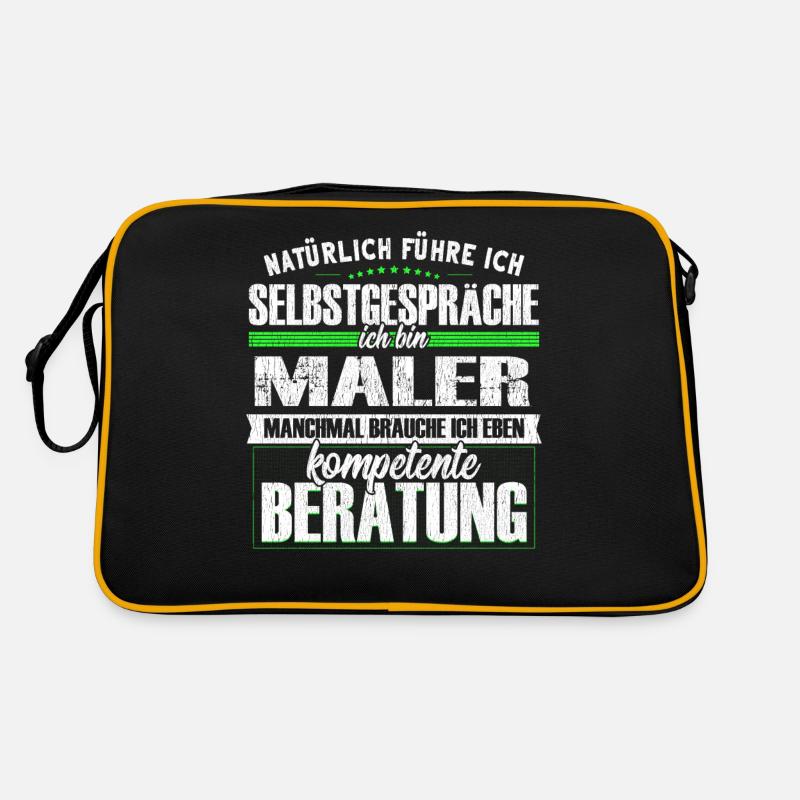 Maler Selbstgespräche Kompetente Beratung Lustig Retro Tasche