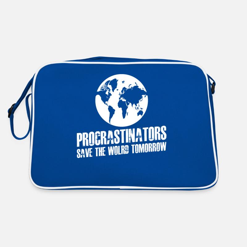 Procrastinators Studium Prokrastinieren Retro Tasche