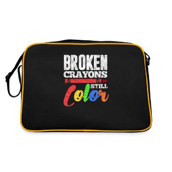 Mental health - Retro Bag - black/gold - Back