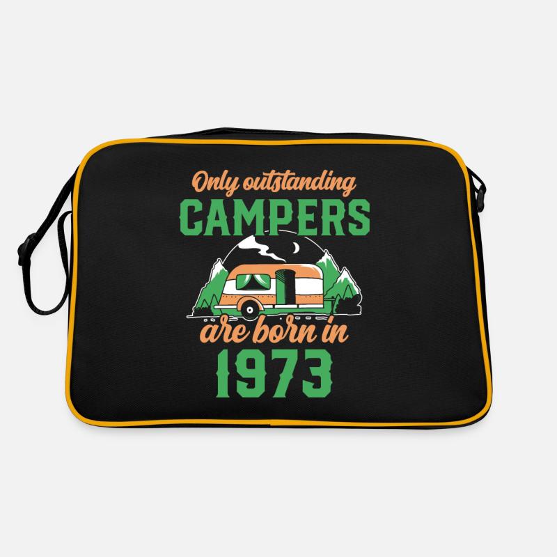Camper Birthday Party Camping Glamping 1973 Retro Bag