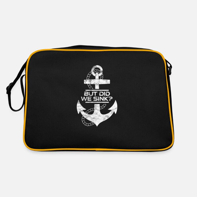 Boot - Retro Tasche - Schwarz/Gold