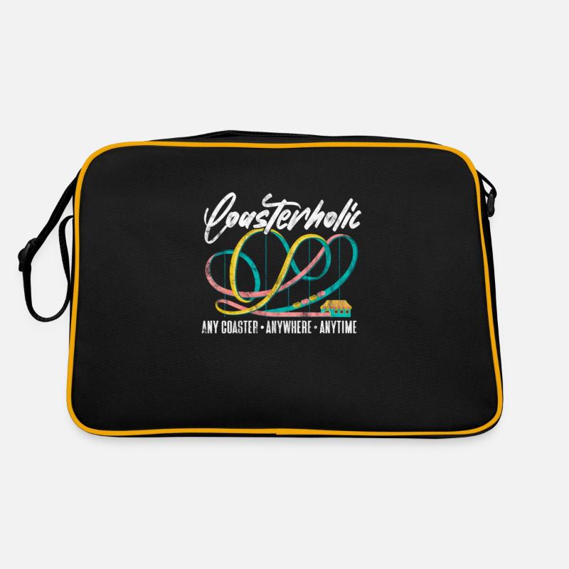 Roller Coaster Amusement Park Parc d’attractions Cadeau Sac Retro