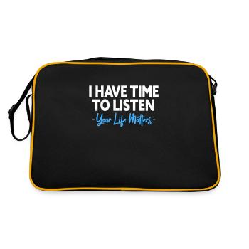 Mental Health Mental Health Gift - Retro Bag - black/gold - Back