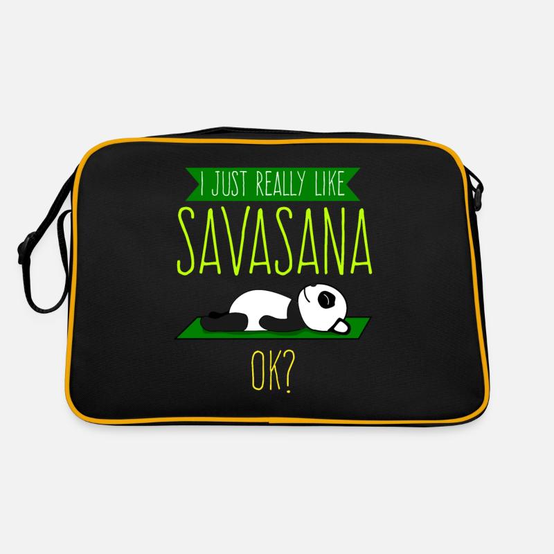 Savasana Panda Panda Bear Yoga Sac Retro