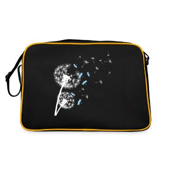 Libellule Pissenlit Libellules Libellules - Sac Retro - noir/or - Dos
