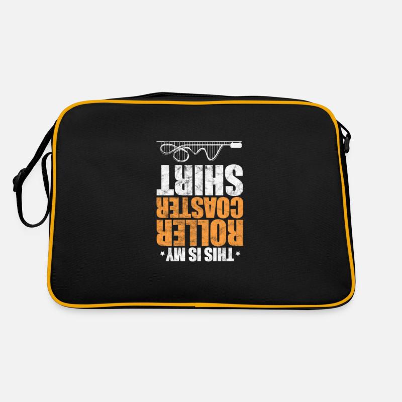 Achterbahn Vergnügungspark Freizeitpark Geschenk Retro Tasche