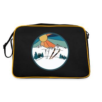 Powder to The People Ski Scene - Retro Bag - black/gold - Back