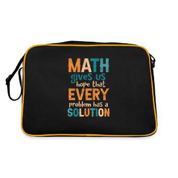Math Teacher Math Math Teacher Gift - Retro Bag - black/gold - Back