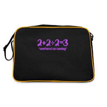 Math Teacher Math Math Teacher Gift - Retro Bag - black/gold - Back