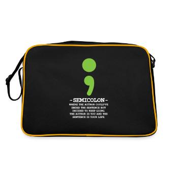 Mental health - Retro Bag - black/gold - Back
