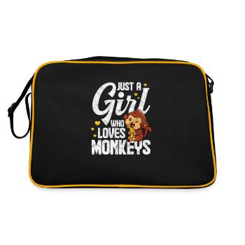 Fille singe - Sac Retro - noir/or - Dos