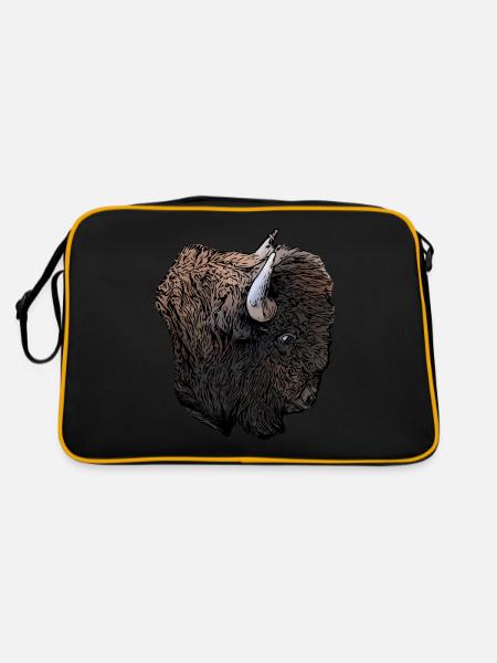 Buffle - Sac Retro - noir/or - Dos