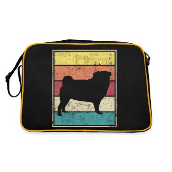 Pug Retro Vintage Classic - Sac Retro - noir/or - Dos