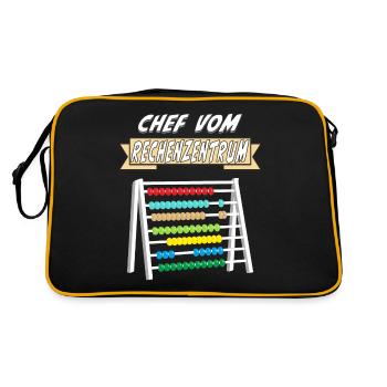 CHEF VOM RECHENZENTRUM - Retro Tasche - Schwarz/Gold - Hinten